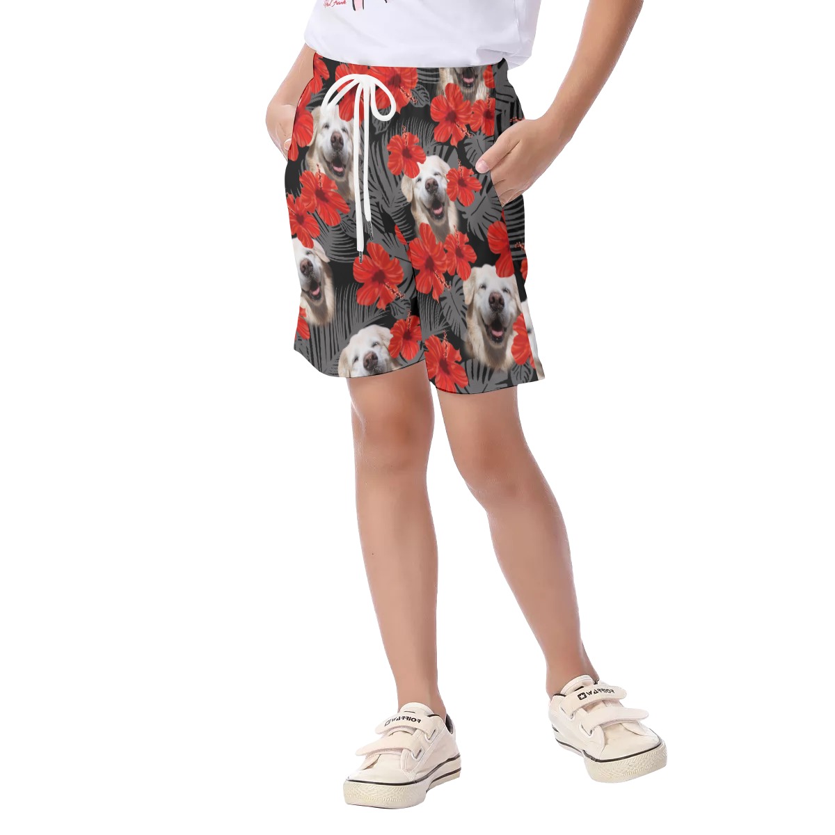 Golden Retriever Dog Kid's Shorts