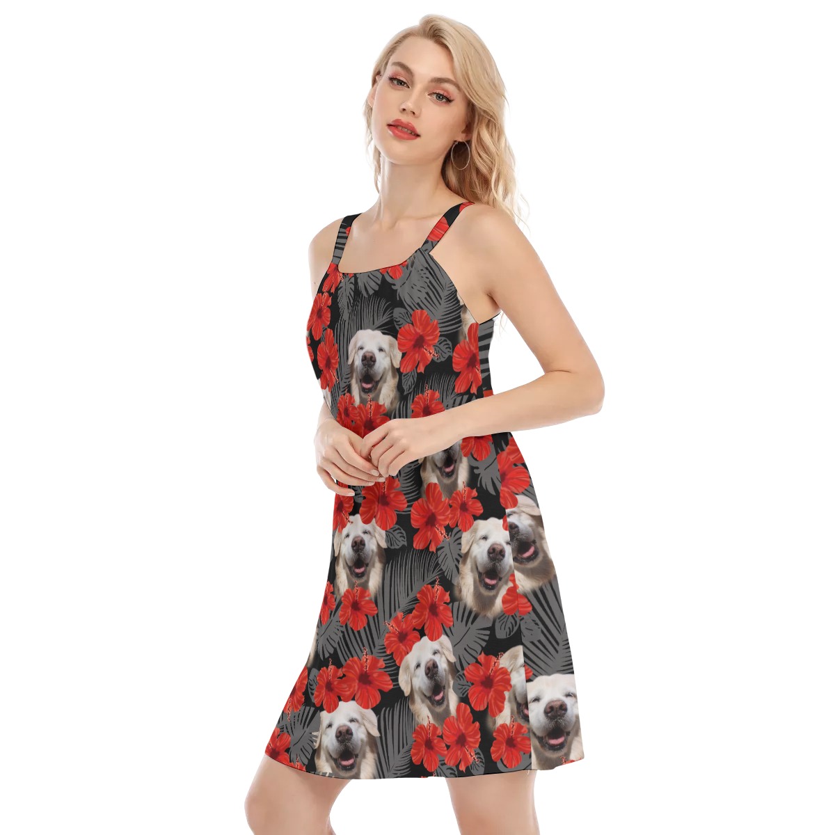 Golden Retriever Dog Beach Dress