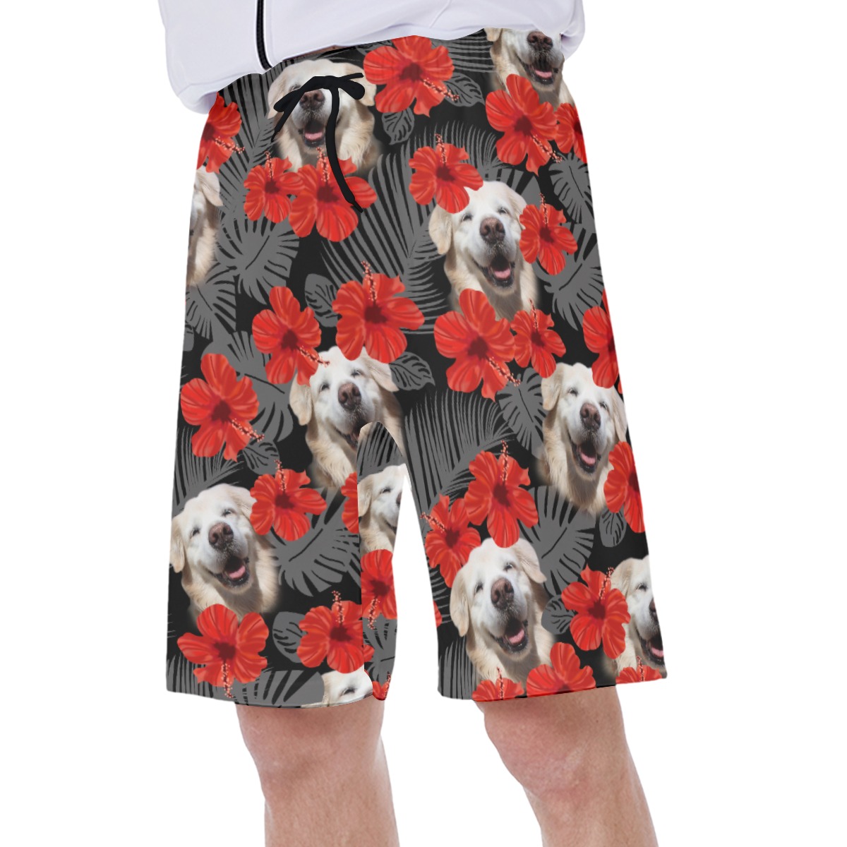 Golden Retriever Dog Beach Shorts For Men