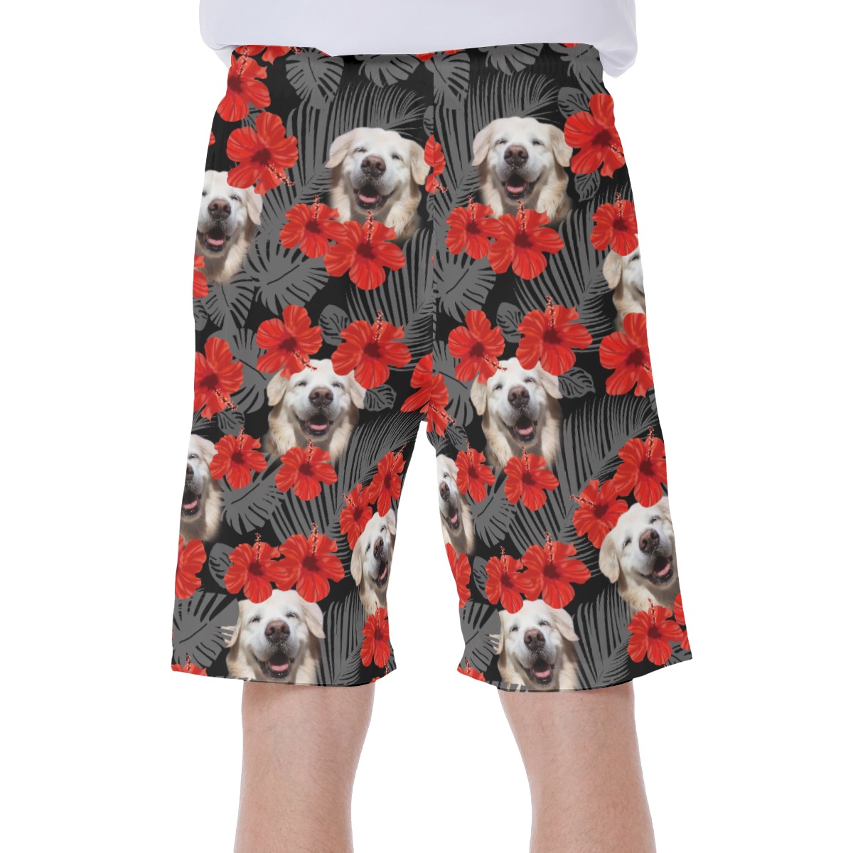 Golden Retriever Dog Beach Shorts For Men
