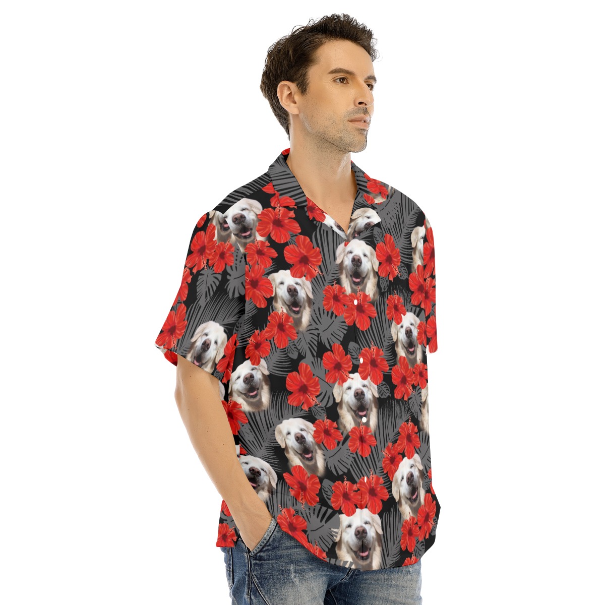 Golden Retriever Hawaiian Shirt For Men