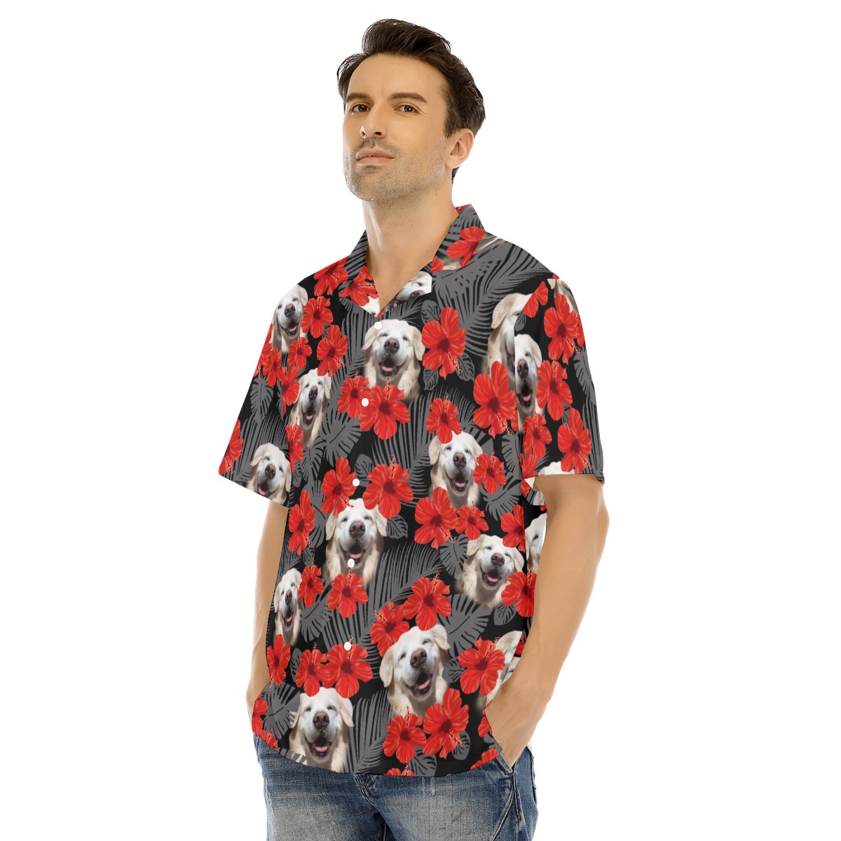 Golden Retriever Hawaiian Shirt For Men