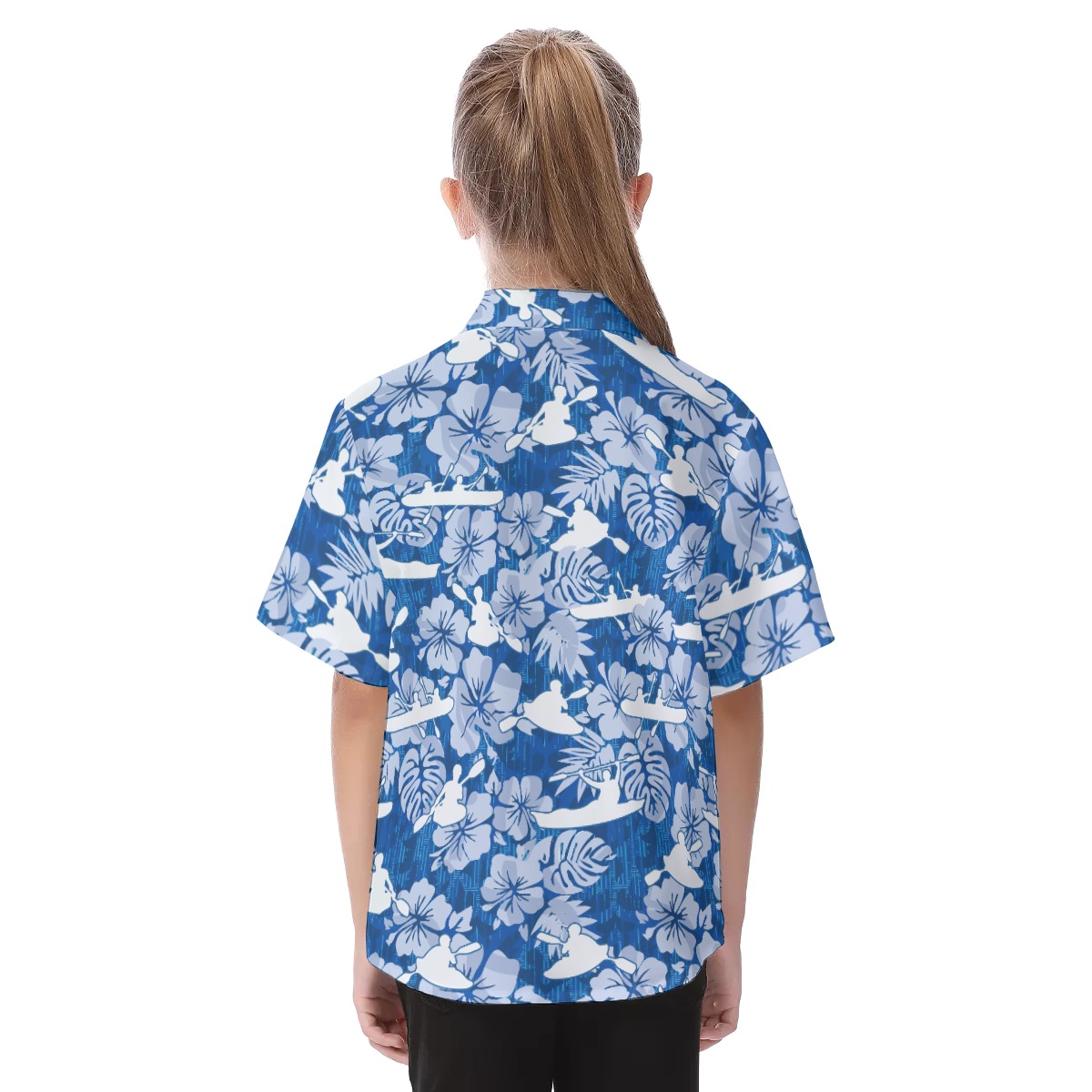 Tropical Kayak Aloha Shirt For Kids