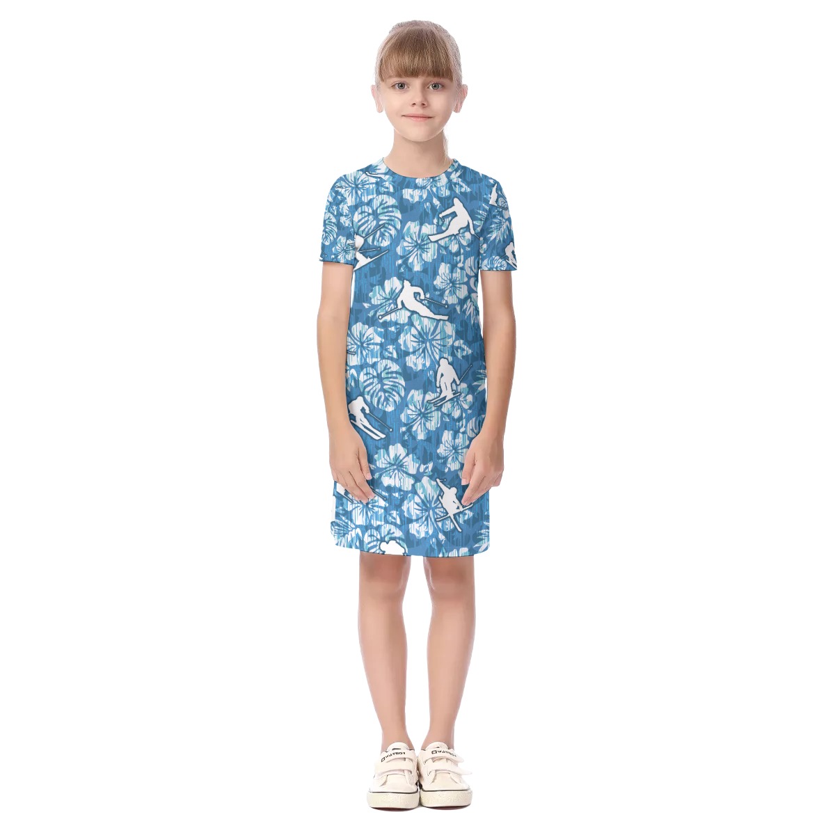 Skiing Matching Hawaiian Outfit For Kids