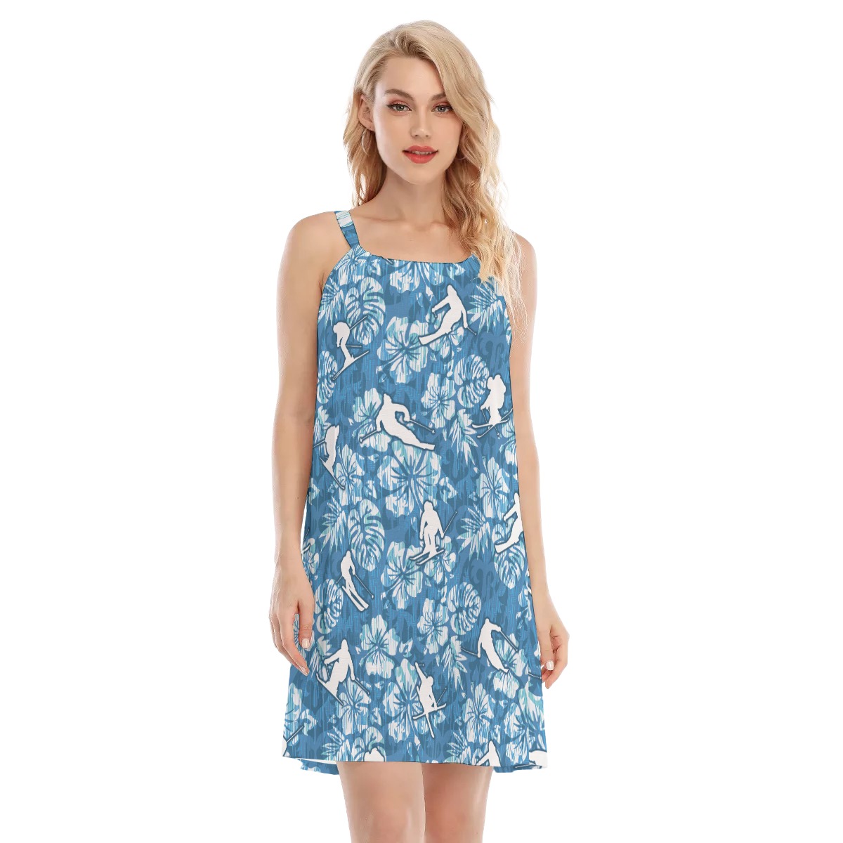 Skiing Aloha Dress For Women