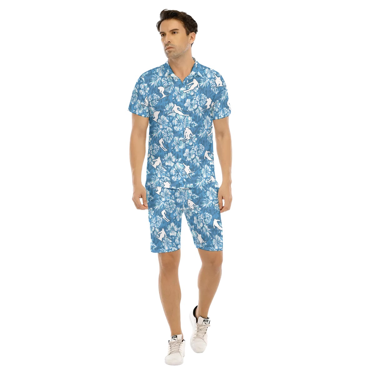 Skiing Beach Shirt Set For Men