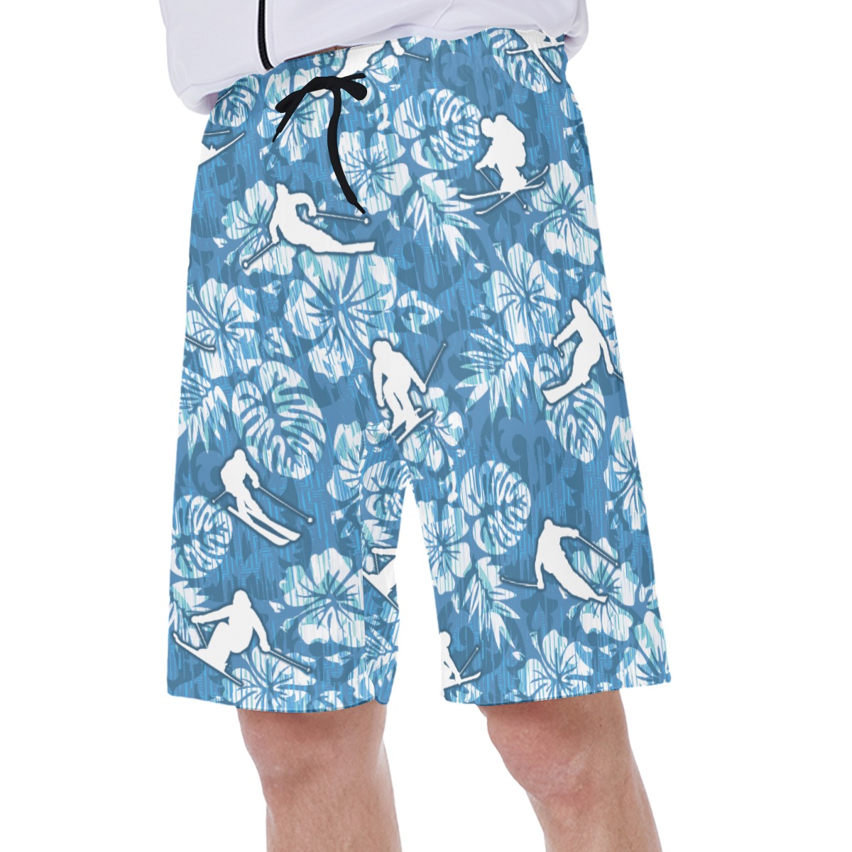 Skiing Aloha Shorts For Men