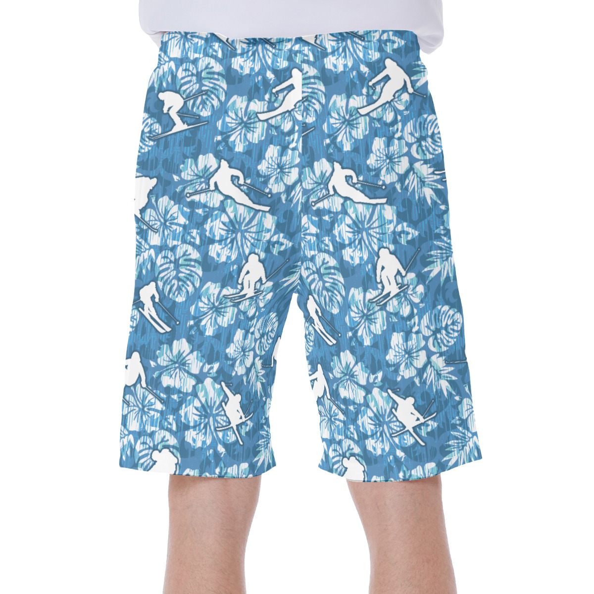 Skiing Aloha Shorts For Men