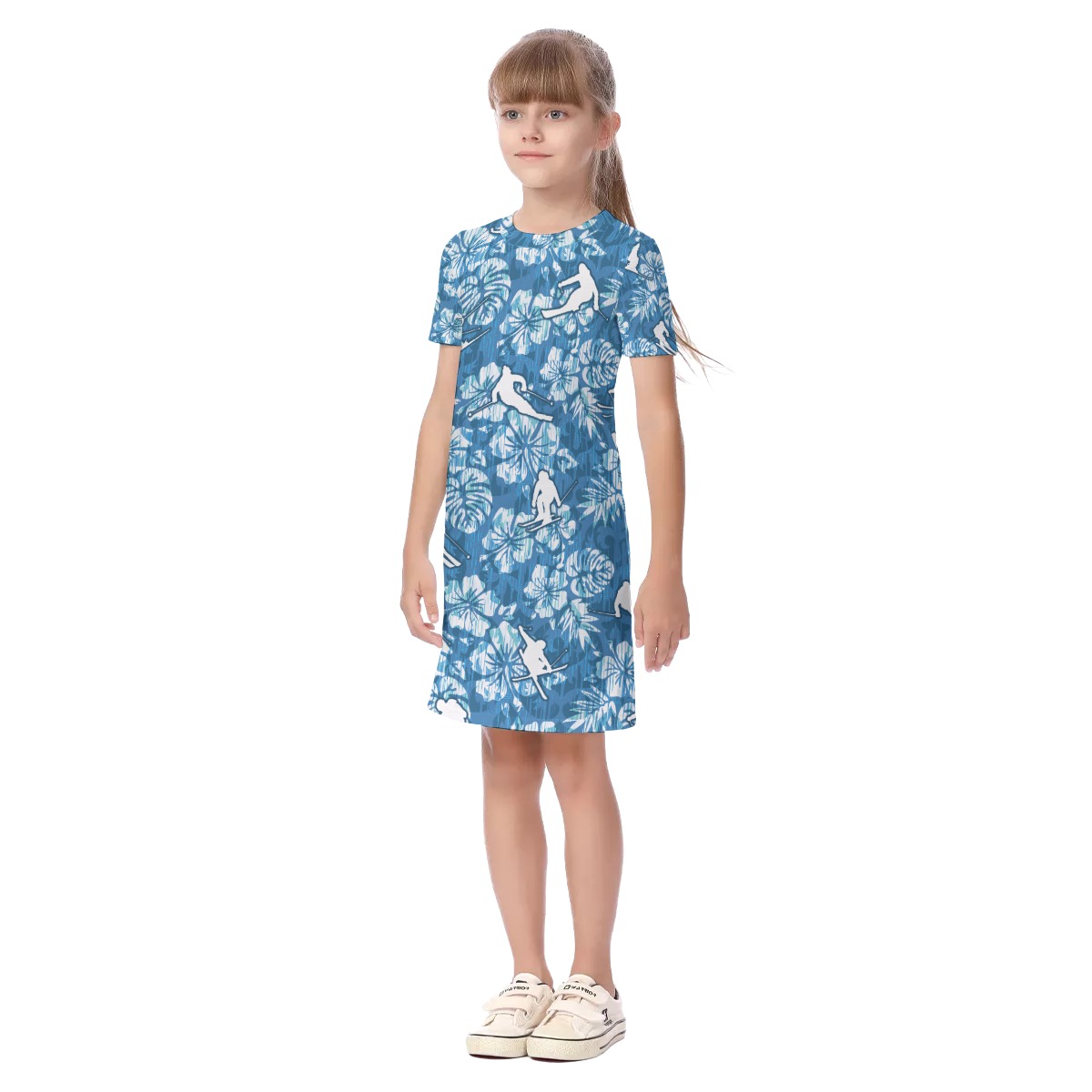 Skiing Matching Hawaiian Outfit For Kids