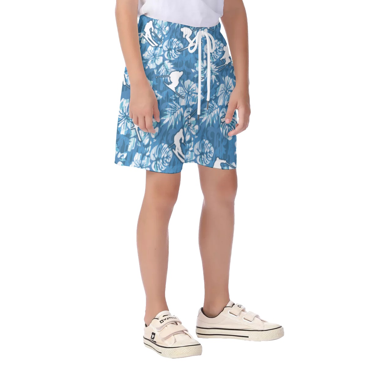 Skiing Beach Shorts For Kids