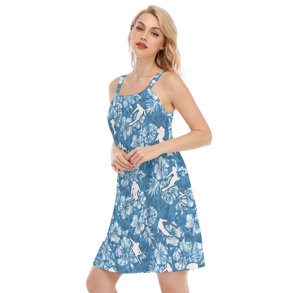 Skiing Aloha Dress For Women