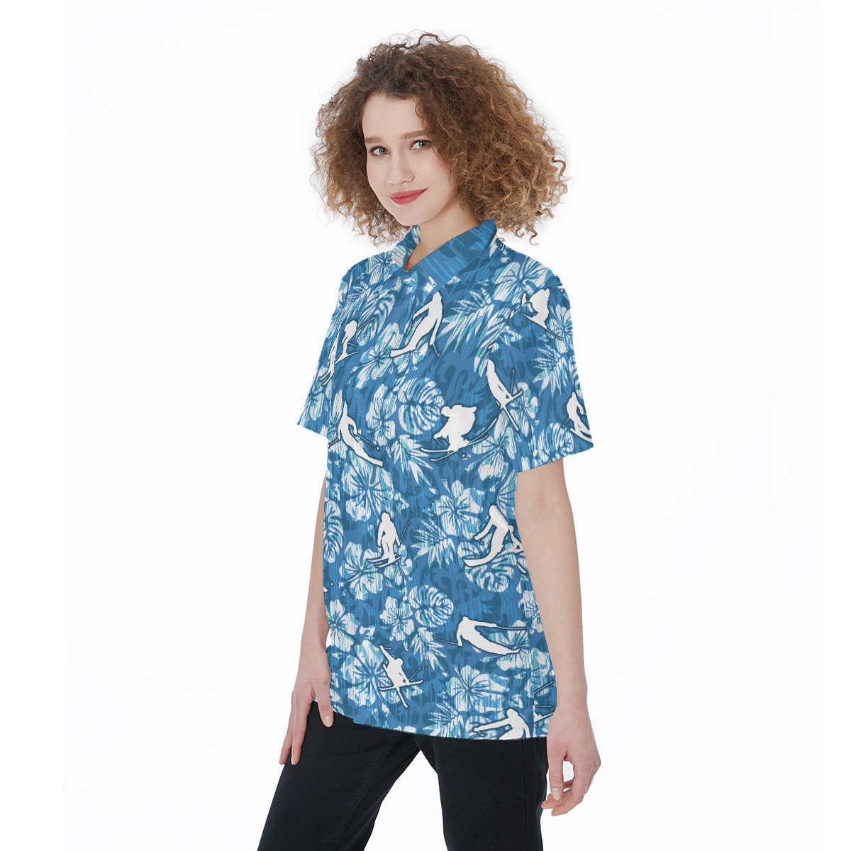 Skiing Beach Shirt For Women