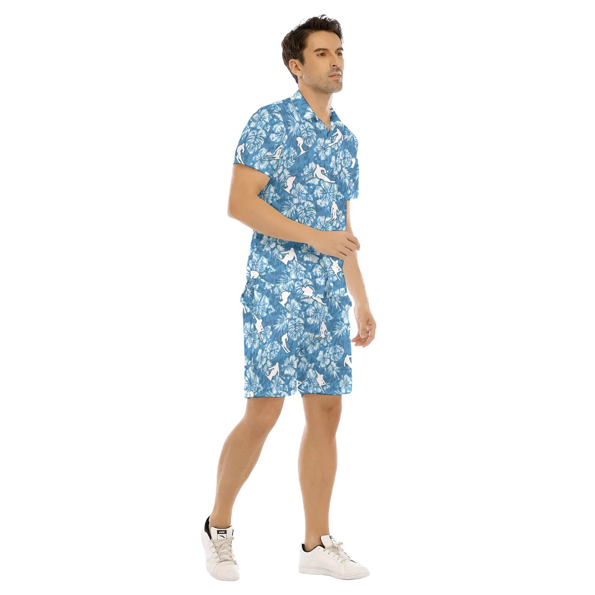 Skiing Beach Shirt Set For Men
