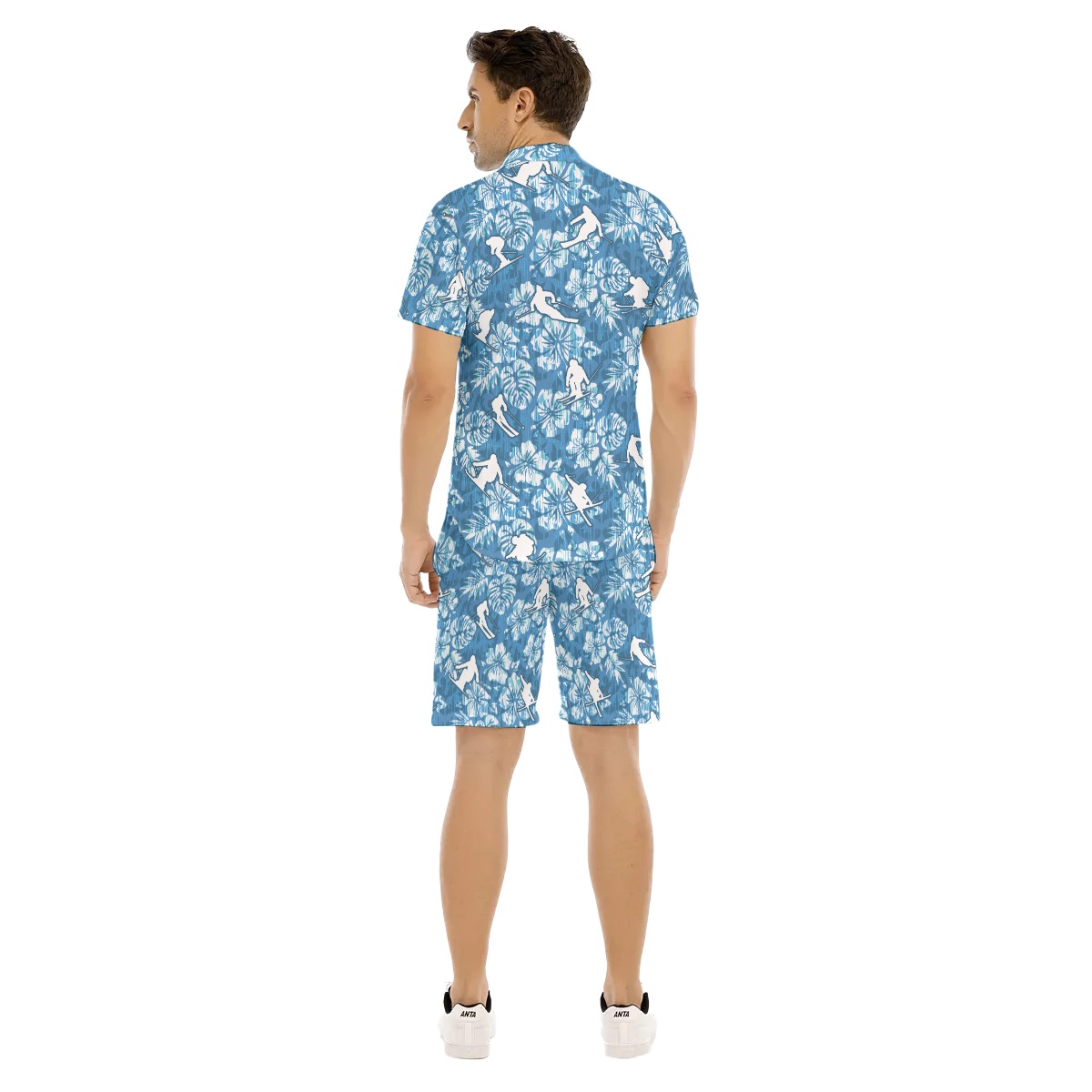 Skiing Beach Shirt Set For Men