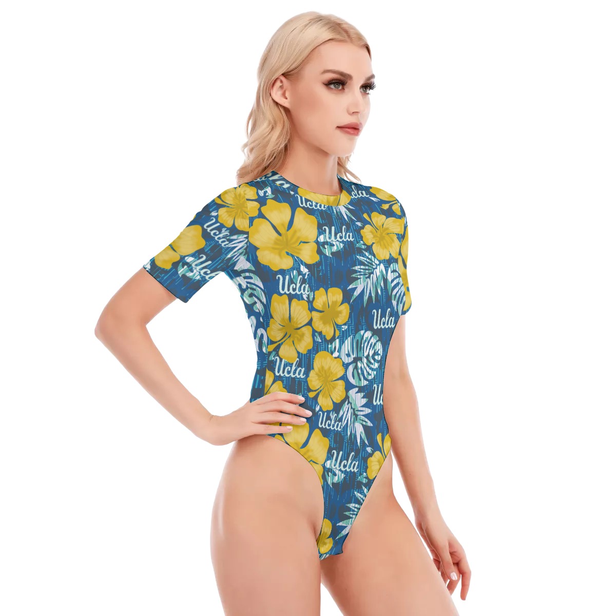 Ucla Women's O-neck Short Sleeve Bodysuit
