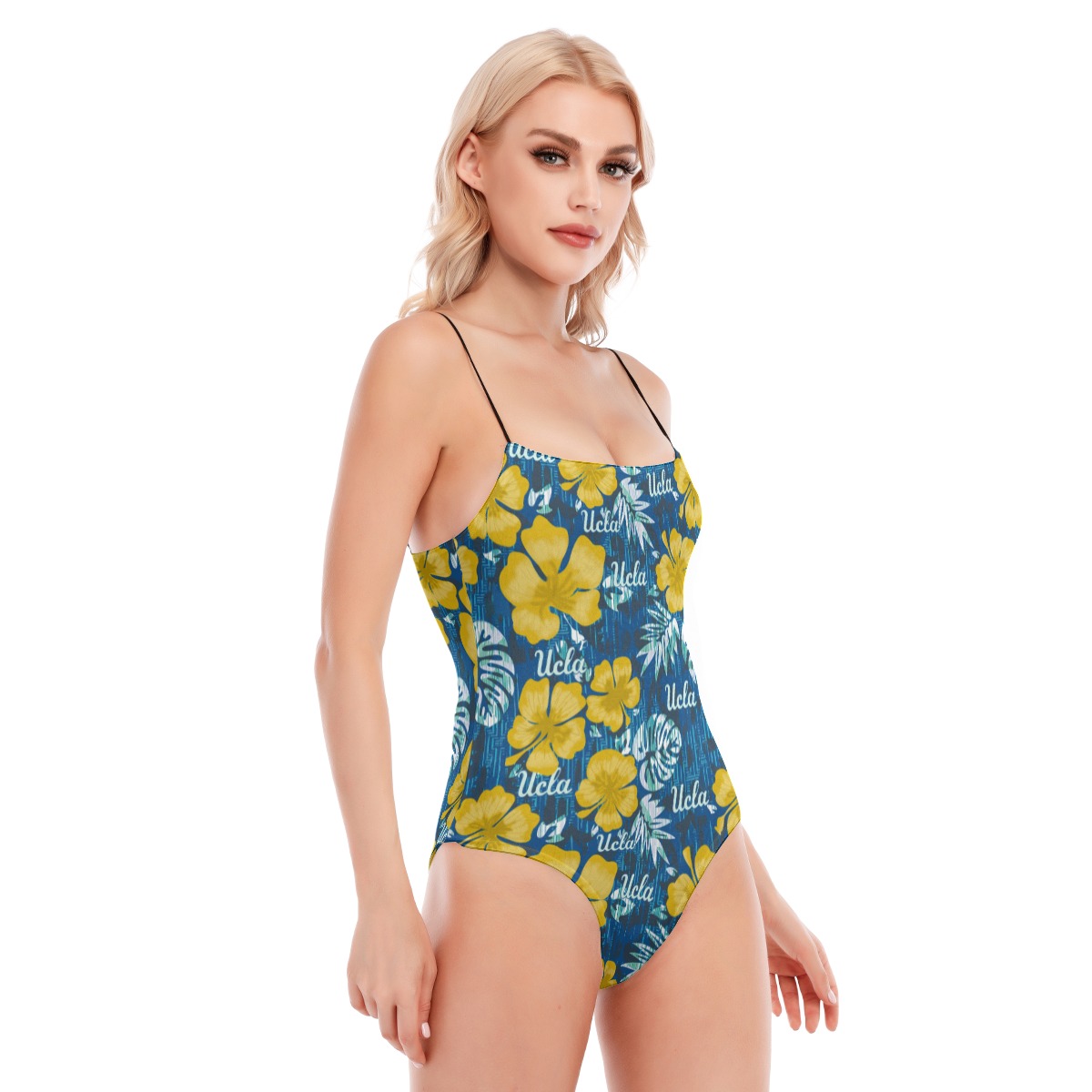 Ucla Women's Black Cami Tube Top Bodysuit