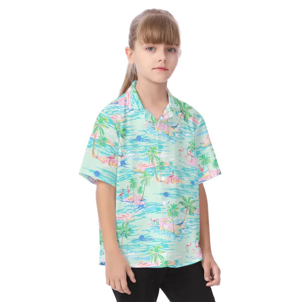 Flamingo Kid's Hawaiian Vacation Shirt