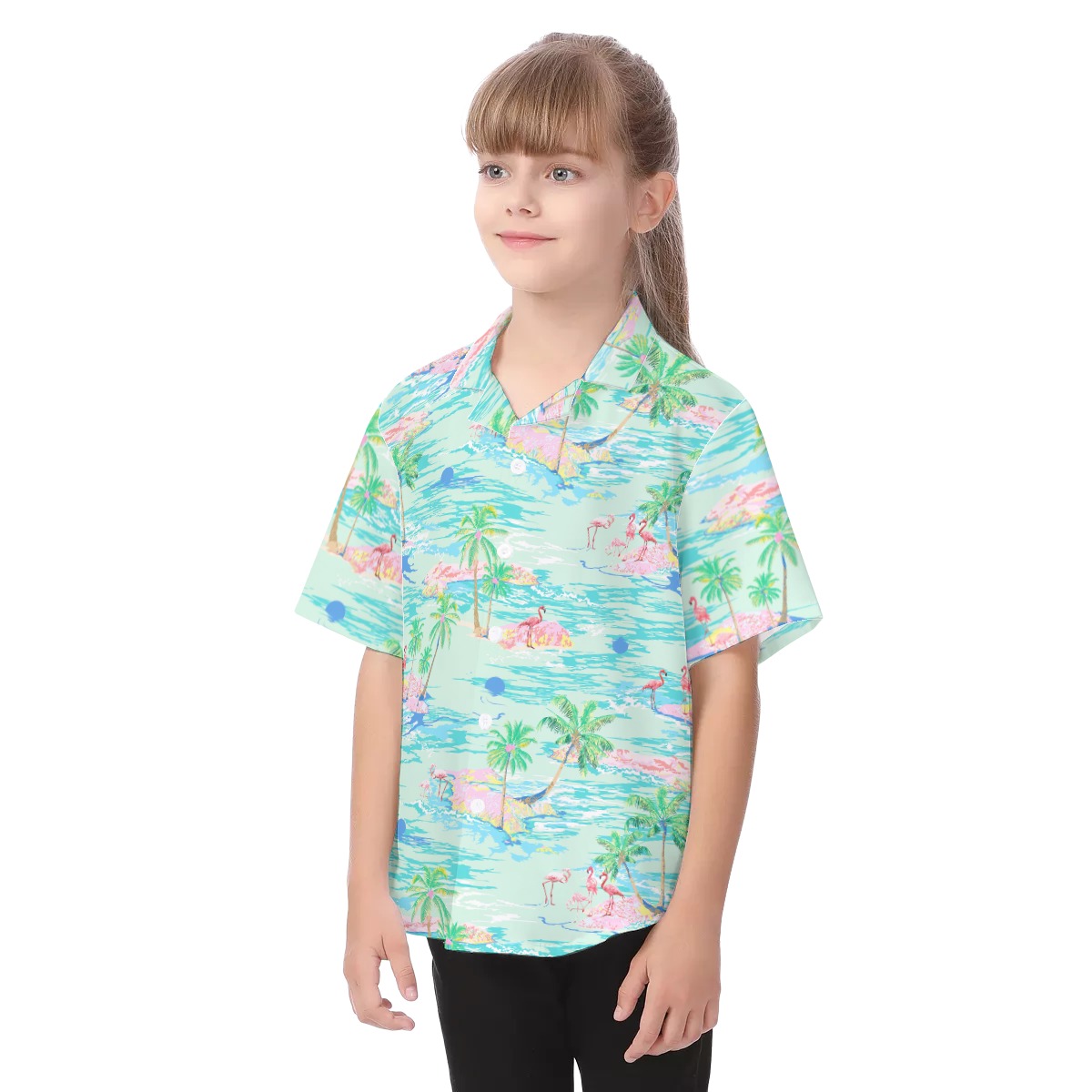 Flamingo Kid's Hawaiian Vacation Shirt