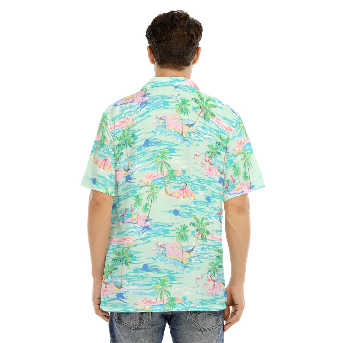 Flamingo Men's Hawaiian Shirt