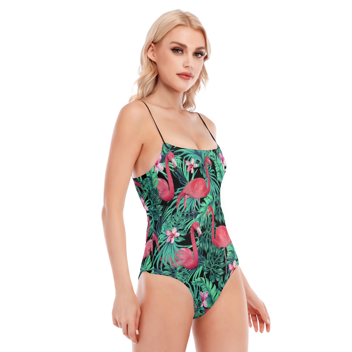 Flamingo Women's Black Cami Tube Top Bodysuit