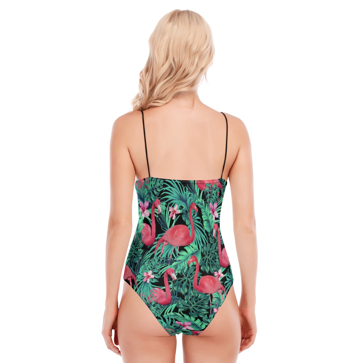 Flamingo Women's Black Cami Tube Top Bodysuit
