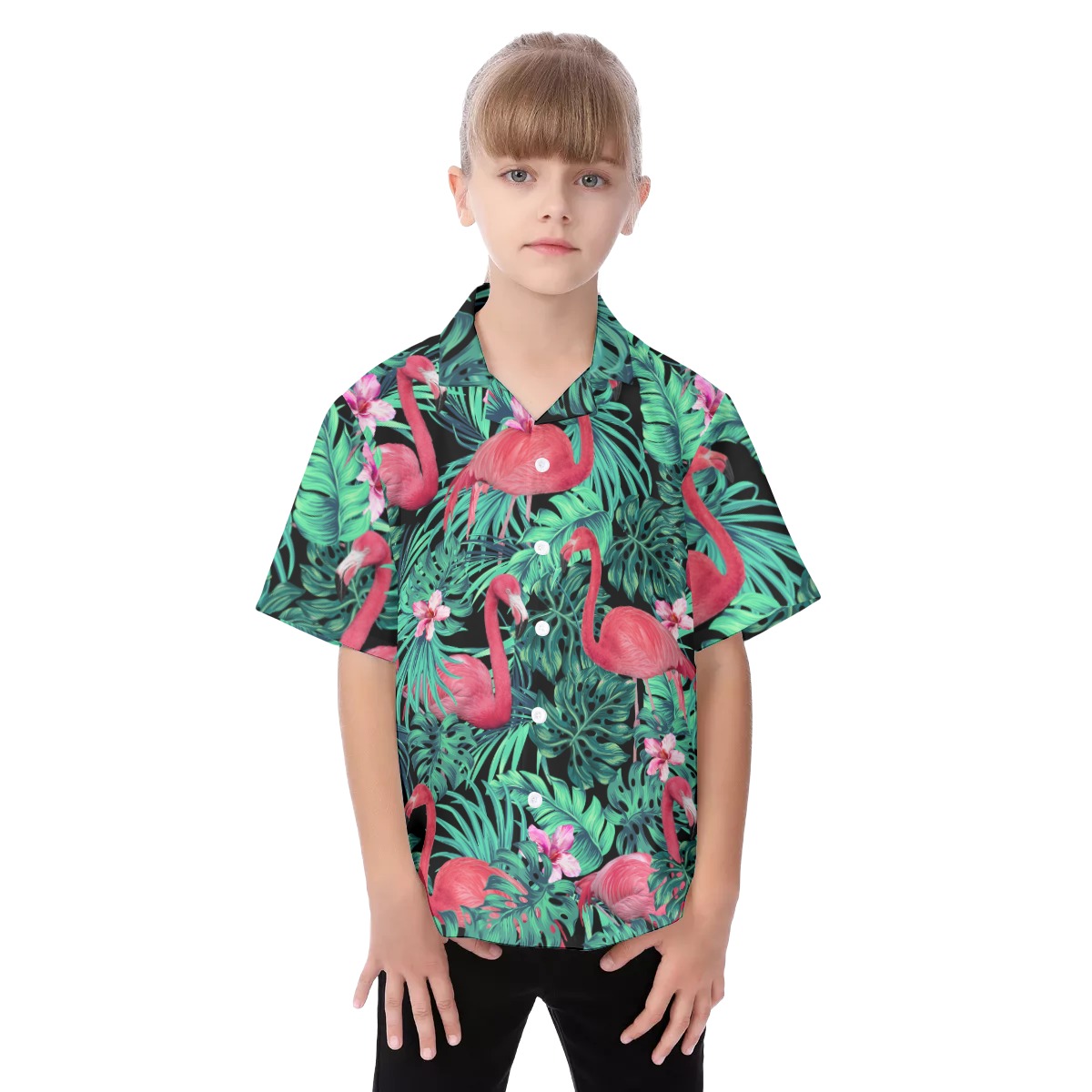Flamingo Kid's Hawaiian Vacation Shirt