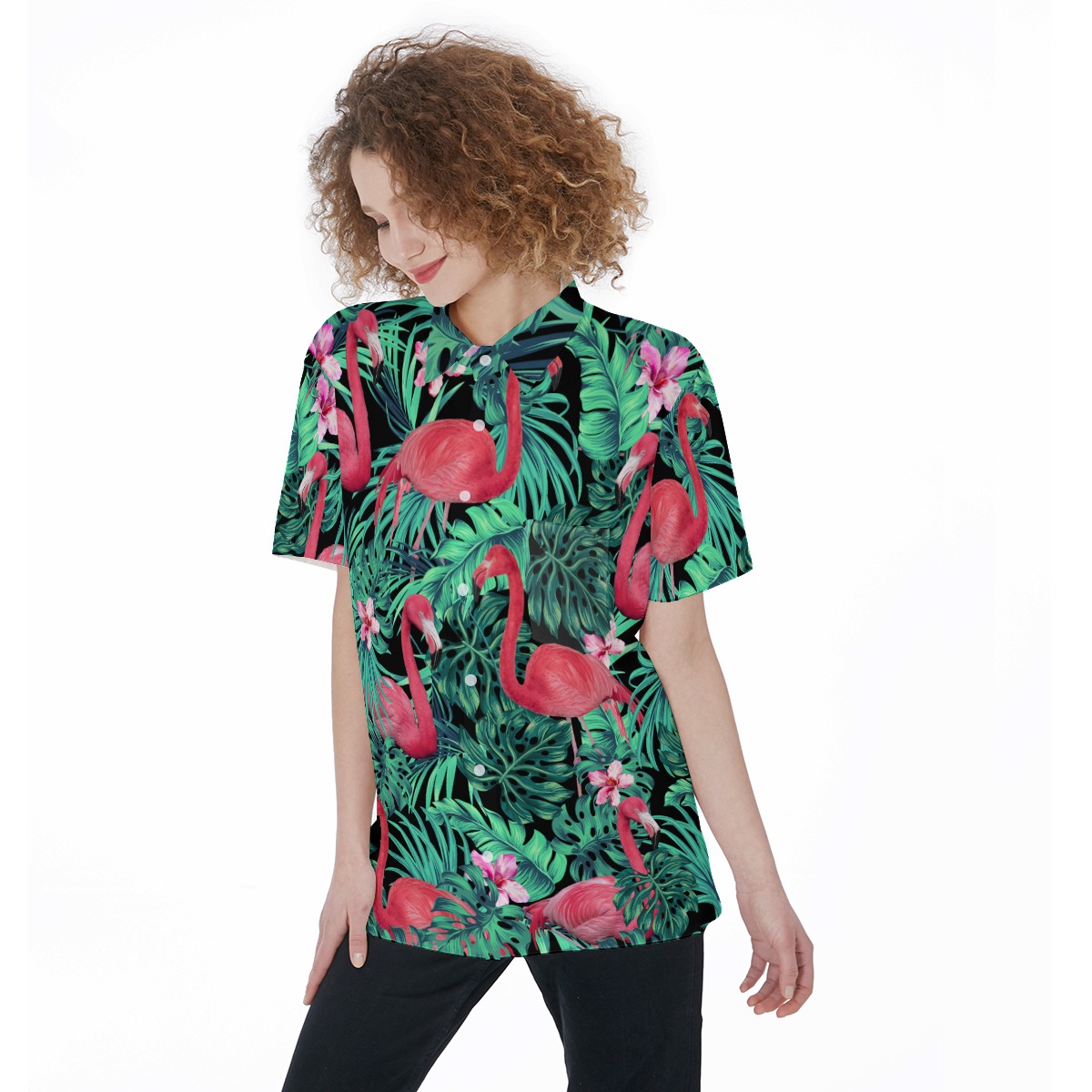 Flamingo Women's Hawaiian Shirt - variant image 1
