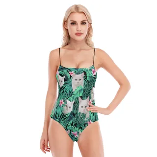 White Cat Women's Black Cami Tube Top Bodysuit