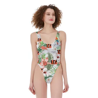 Bengals Women's High Cut One-piece Swimsuit