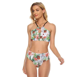 Bengals Women's Cami Keyhole One-piece Swimsuit