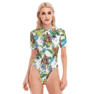 Barry Wood Women's O-neck Short Sleeve Bodysuit