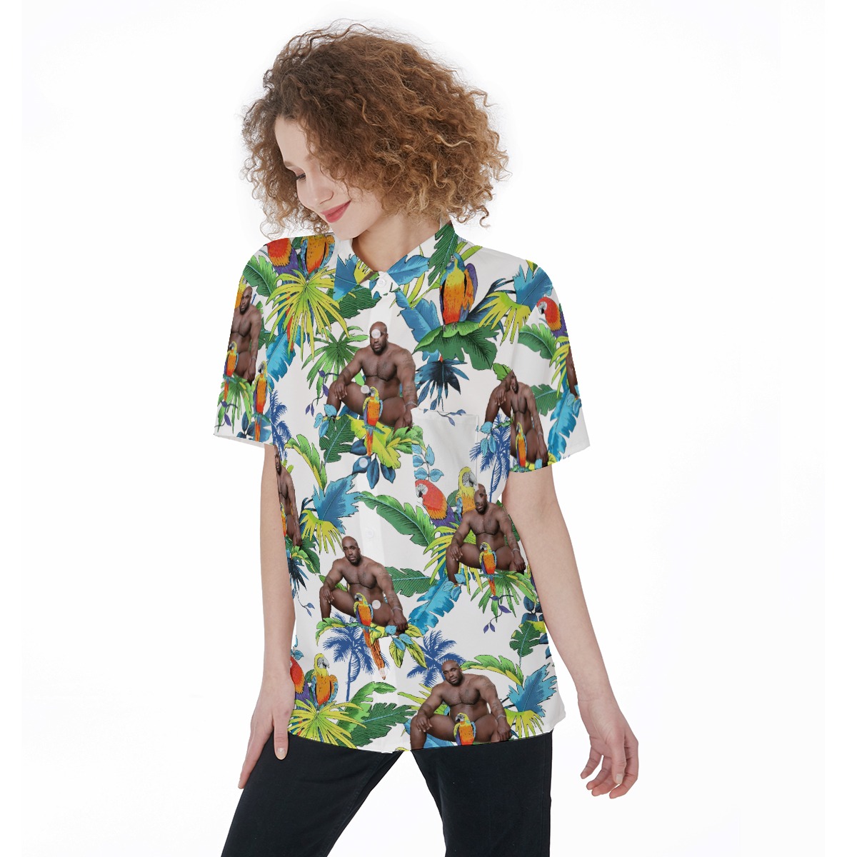 Barry Wood Hawaiian Shirt For Women | Barry Wood Women's Hawaiian Shirt - variant image 1
