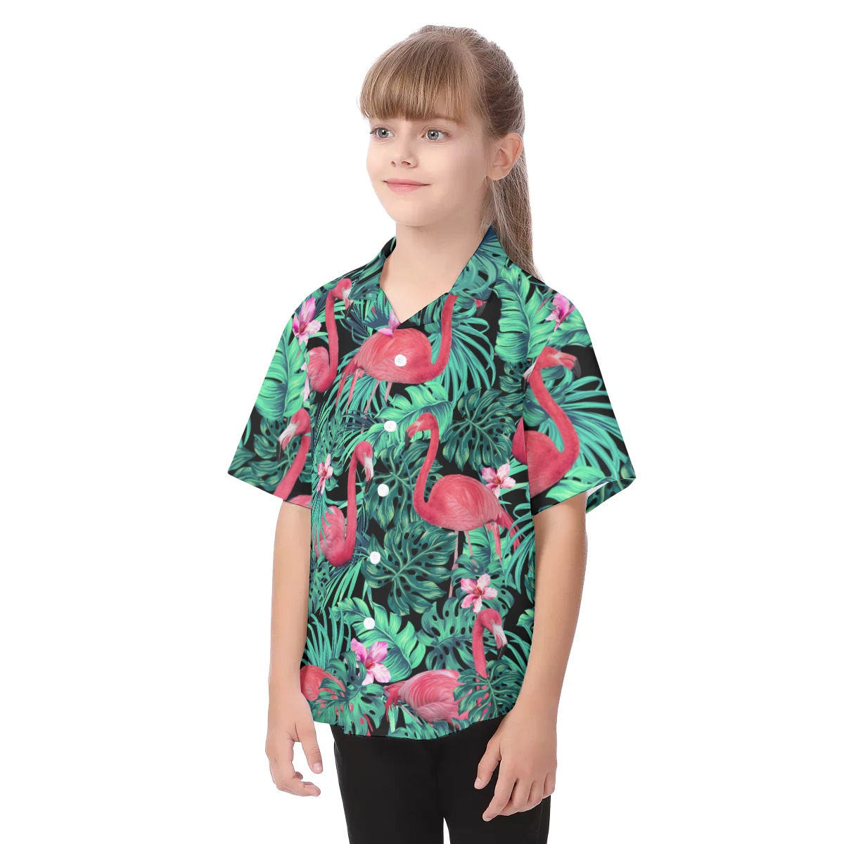 Flamingo Kid's Hawaiian Vacation Shirt
