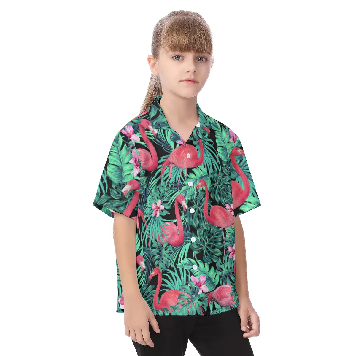 Flamingo Kid's Hawaiian Vacation Shirt
