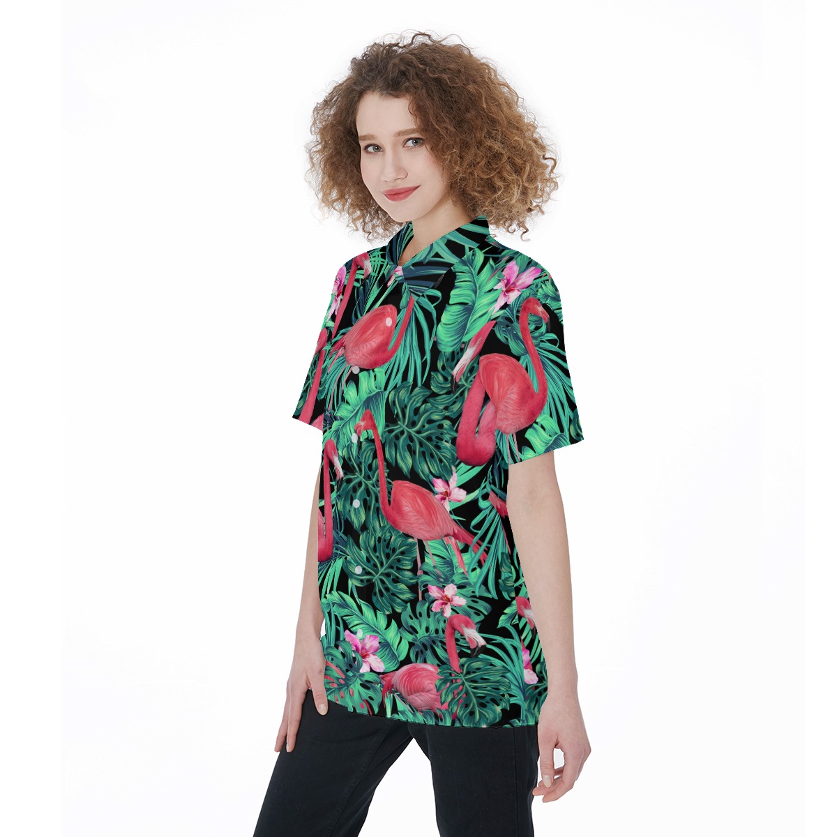 Flamingo Women's Hawaiian Shirt