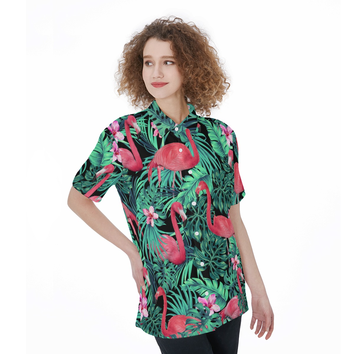 Flamingo Women's Hawaiian Shirt