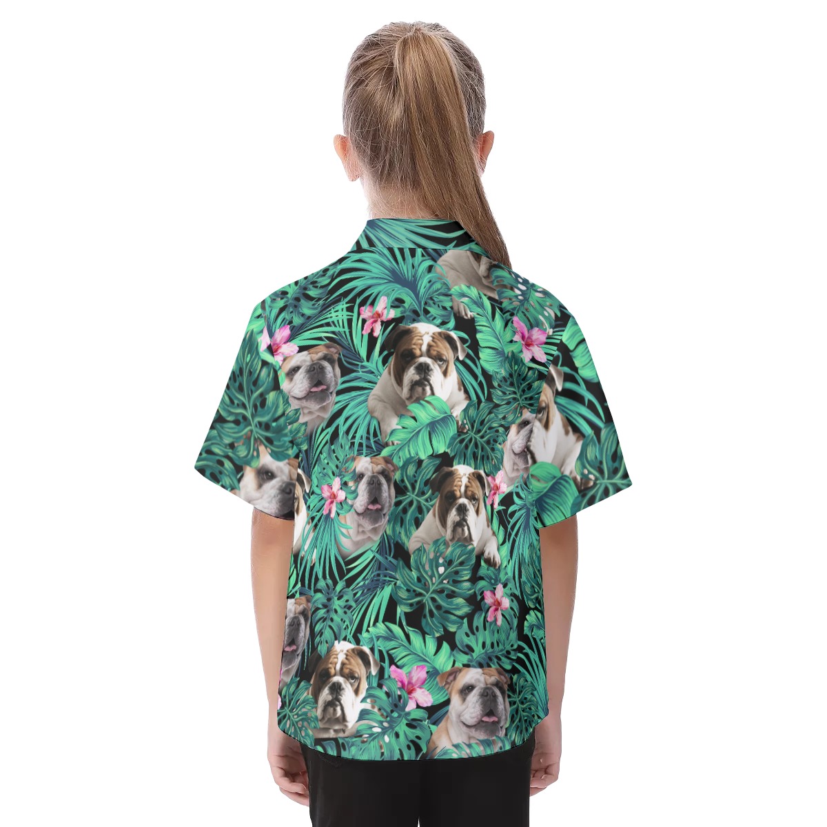 Bulldog Kid's Hawaiian Vacation Shirt
