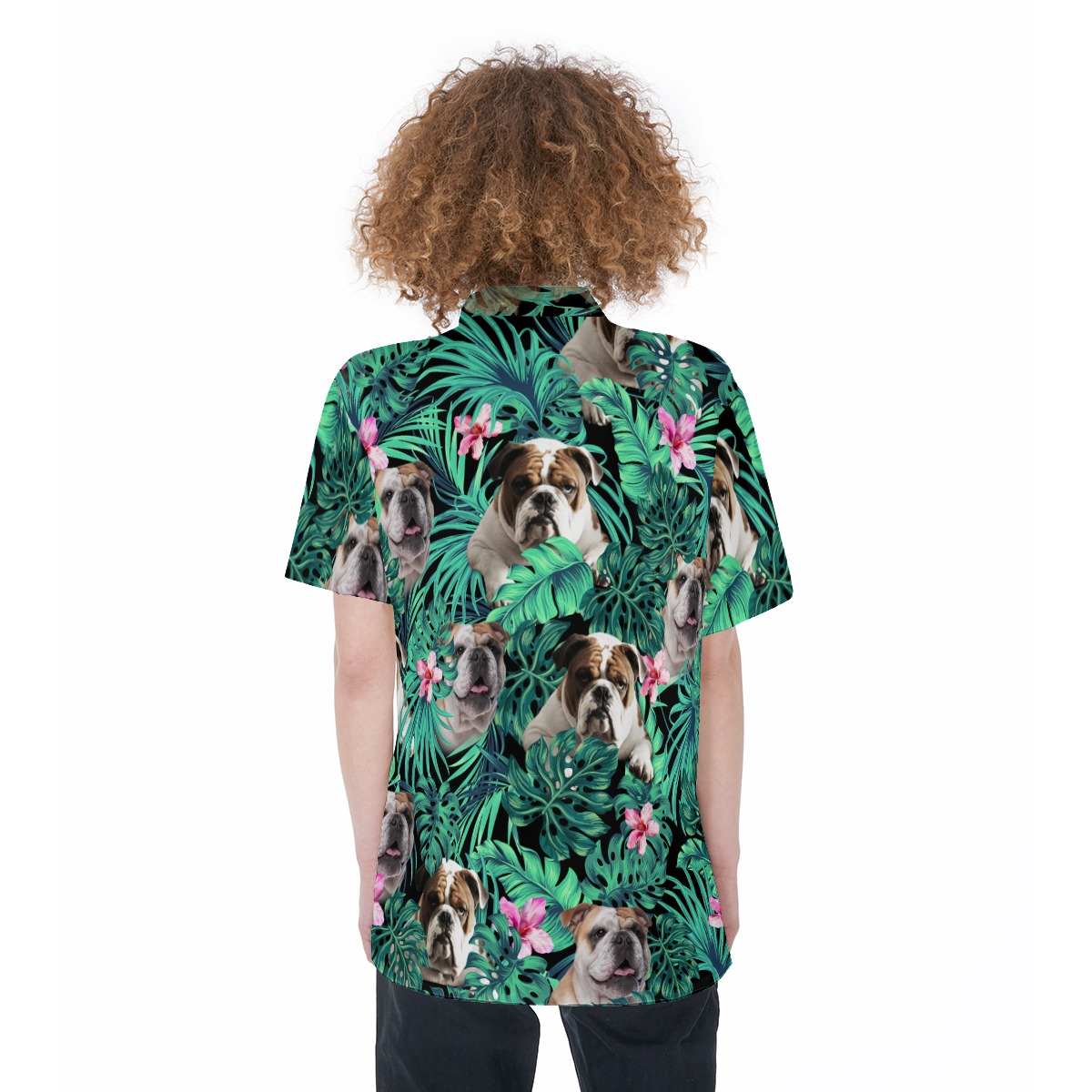 Bulldog Women's Hawaiian Shirt