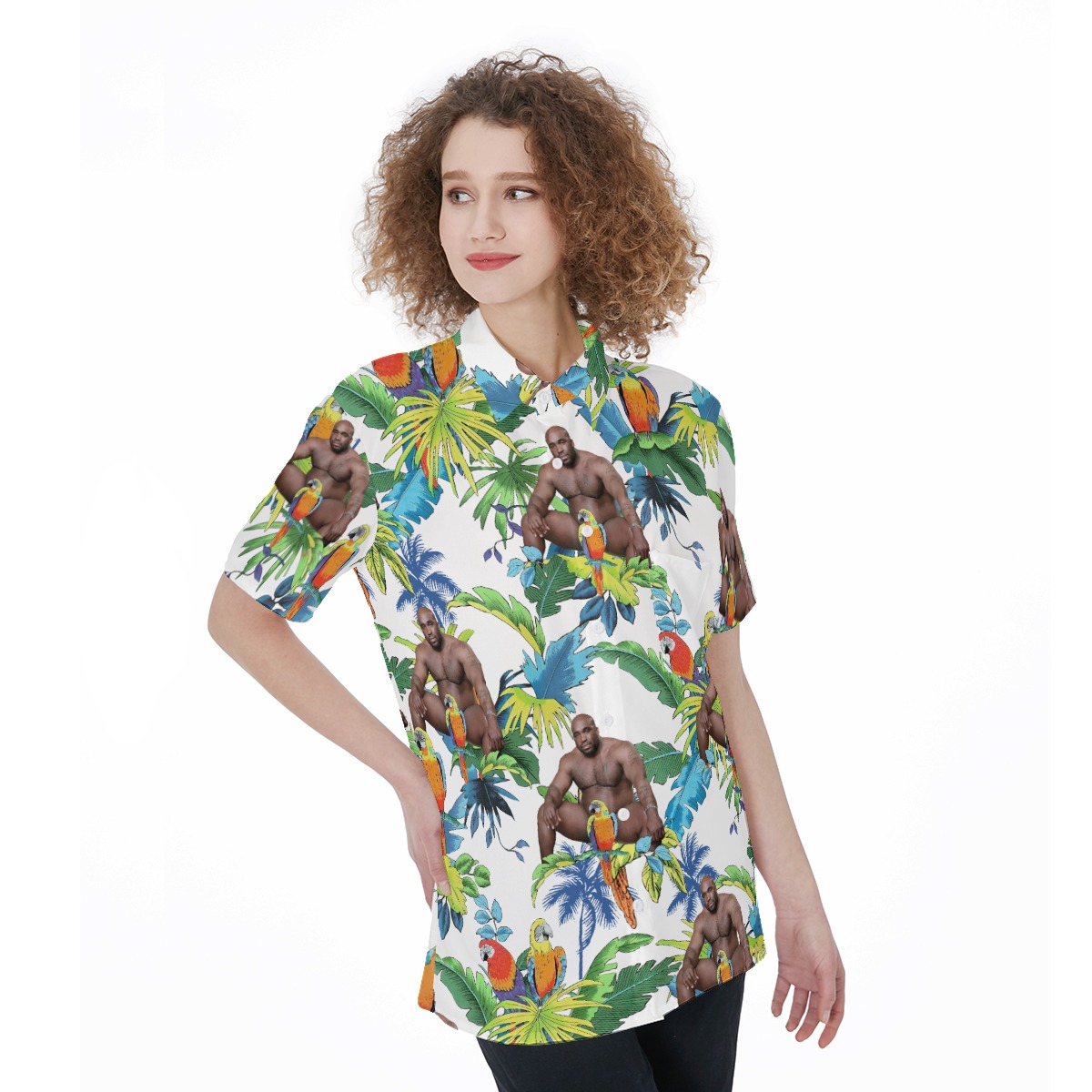 Barry Wood Hawaiian Shirt For Women | Barry Wood Women's Hawaiian Shirt