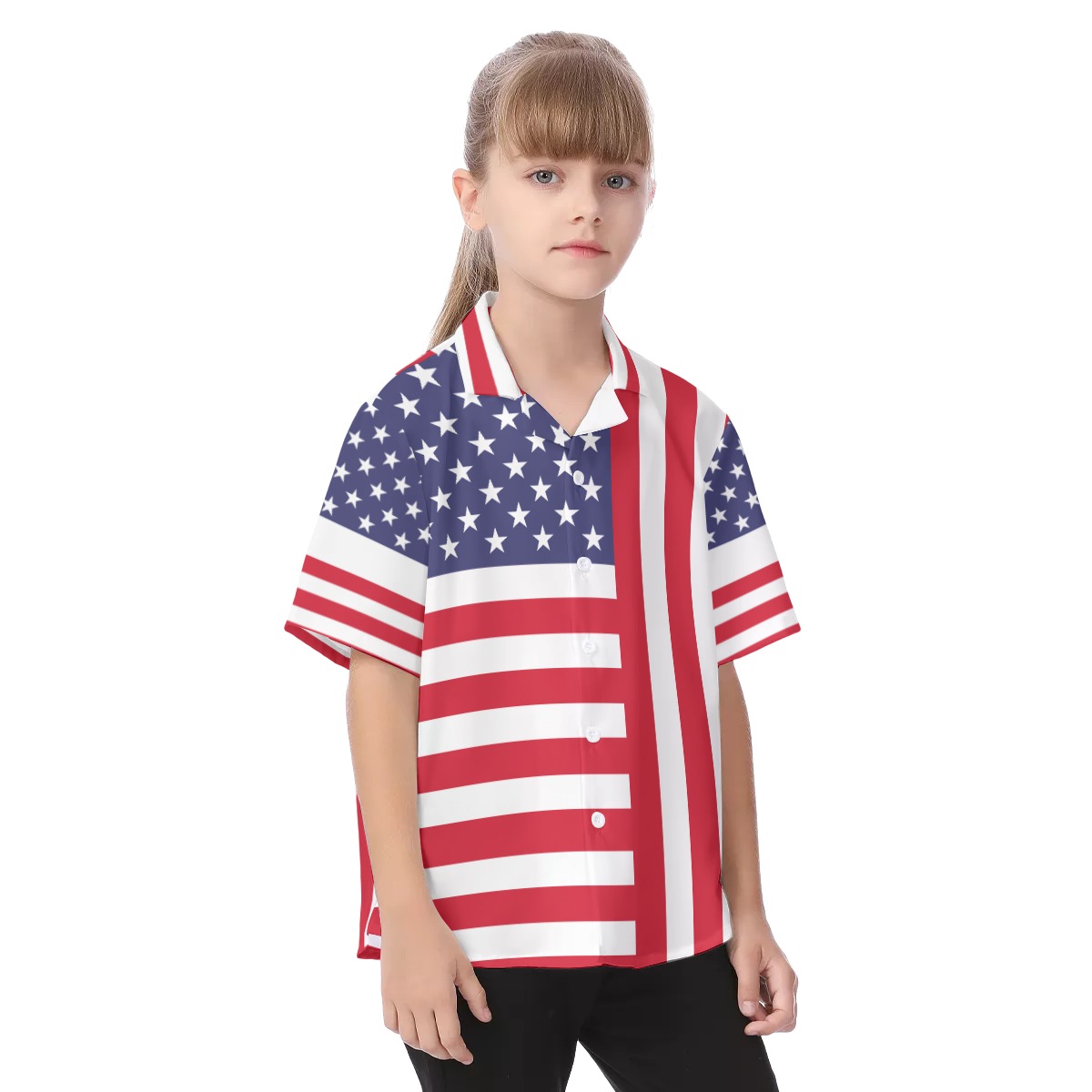 American Flag 4th Of July Hawaiian Shirt For Kids | American Flag 4th Of July Kid's Hawaiian Shirt