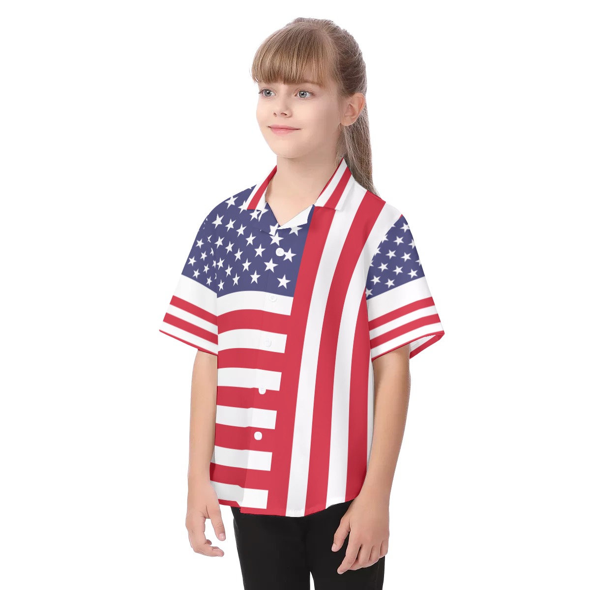 American Flag 4th Of July Hawaiian Shirt For Kids | American Flag 4th Of July Kid's Hawaiian Shirt