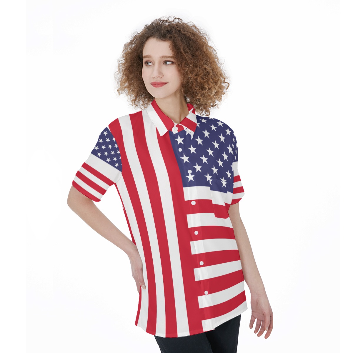 American Flag 4th Of July Hawaiian Shirt | American Flag 4th Of July Women's Hawaiian Shirt