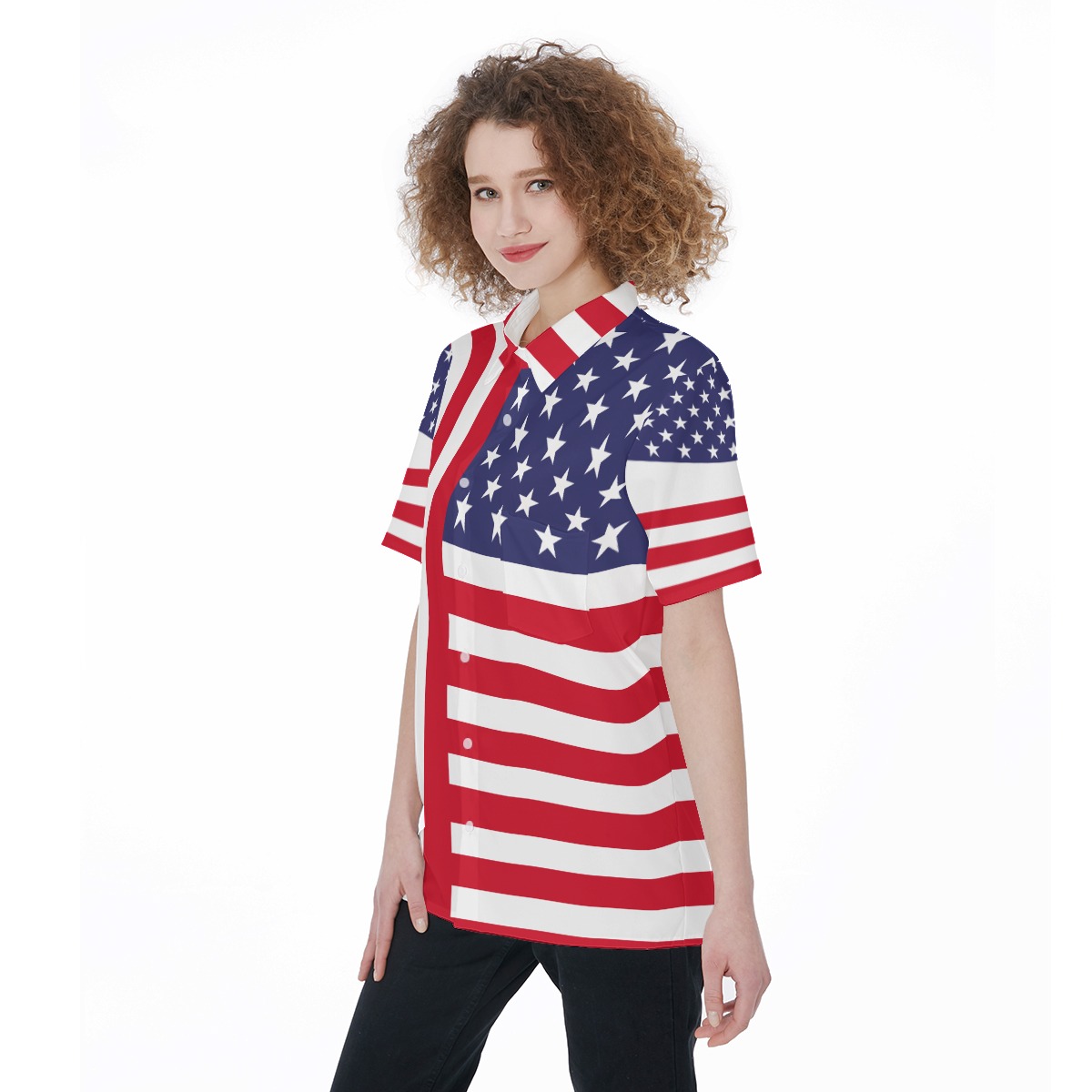 American Flag 4th Of July Hawaiian Shirt | American Flag 4th Of July Women's Hawaiian Shirt