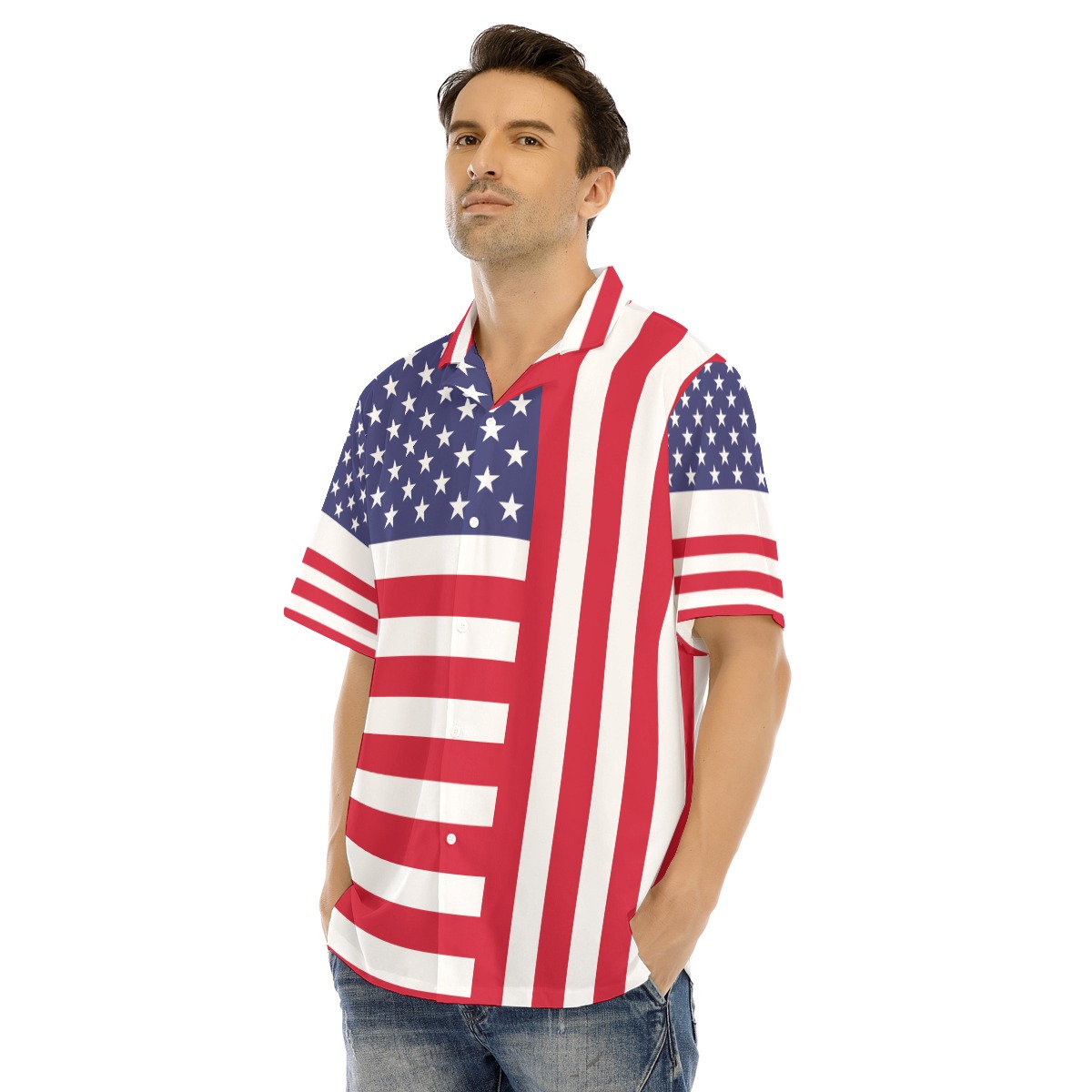 American Flag 4th Of July Hawaiian Shirt | American Flag 4th Of July Men's Hawaiian Shirt