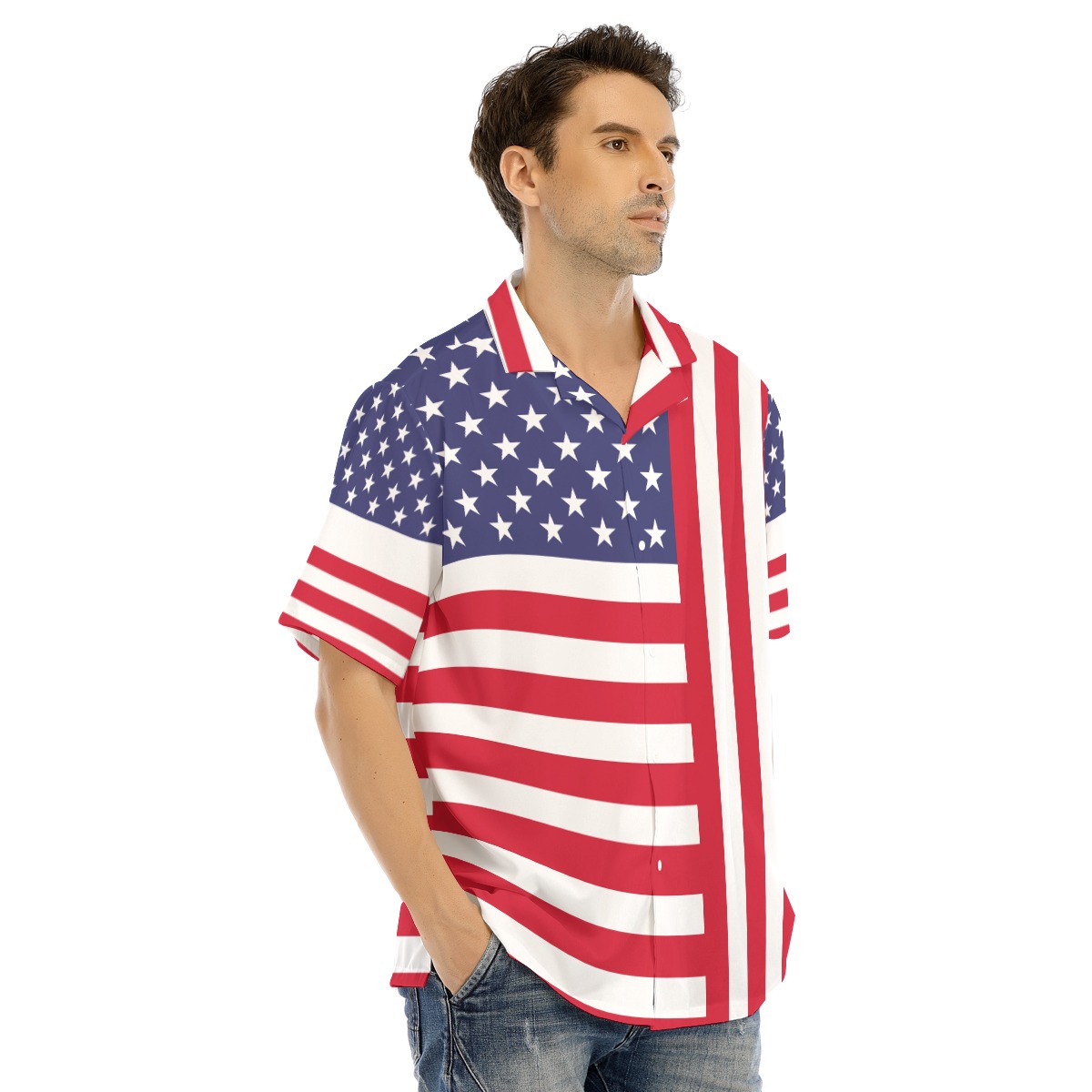 American Flag 4th Of July Hawaiian Shirt | American Flag 4th Of July Men's Hawaiian Shirt
