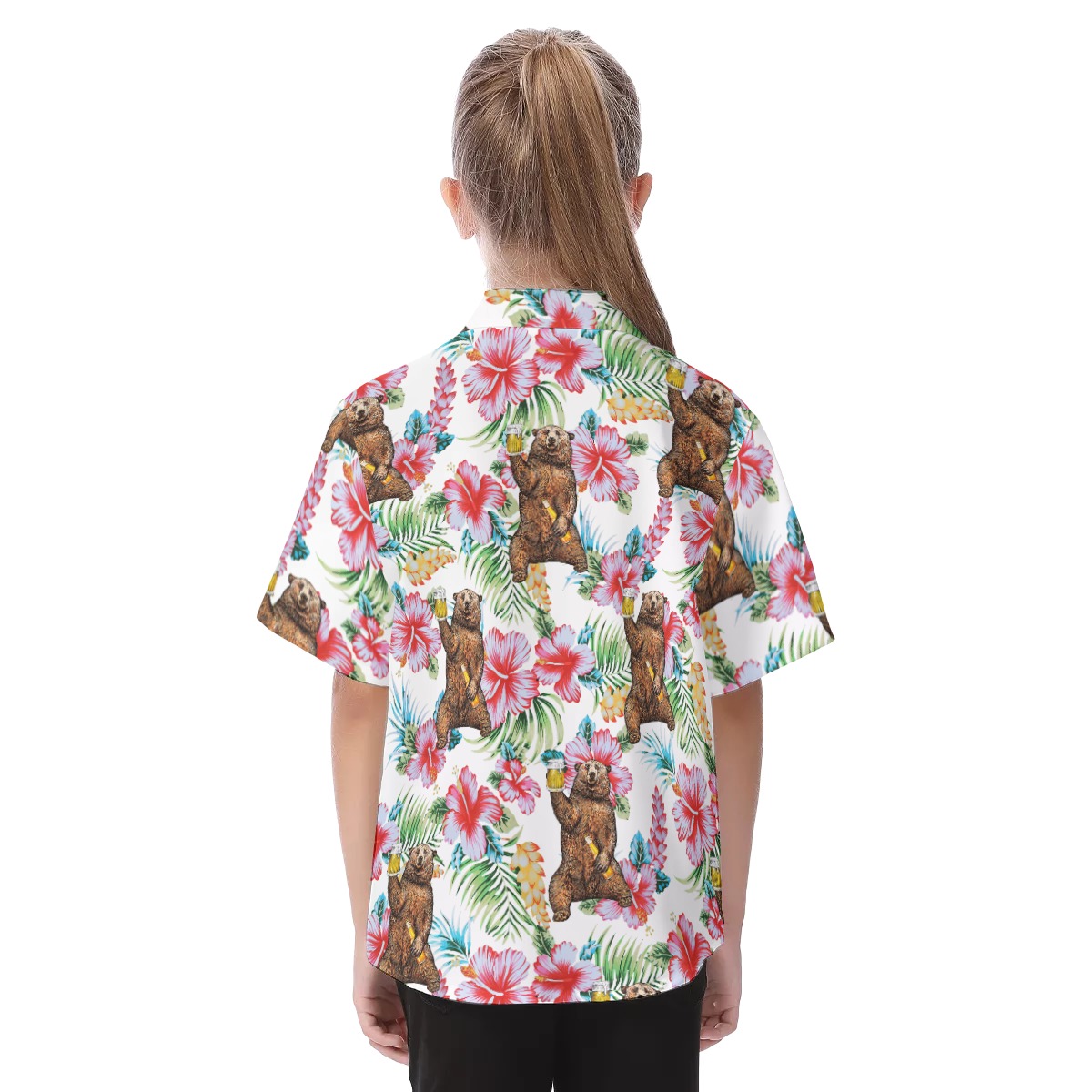 Camping Kid's Hawaiian Shirt