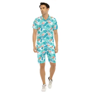 Flamingo Men's Hawaiian Shirt Sets