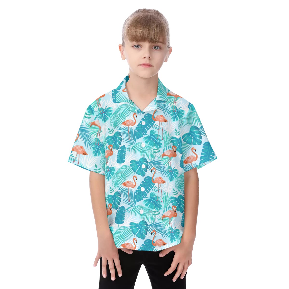 Flamingo Kid's Hawaiian Shirt