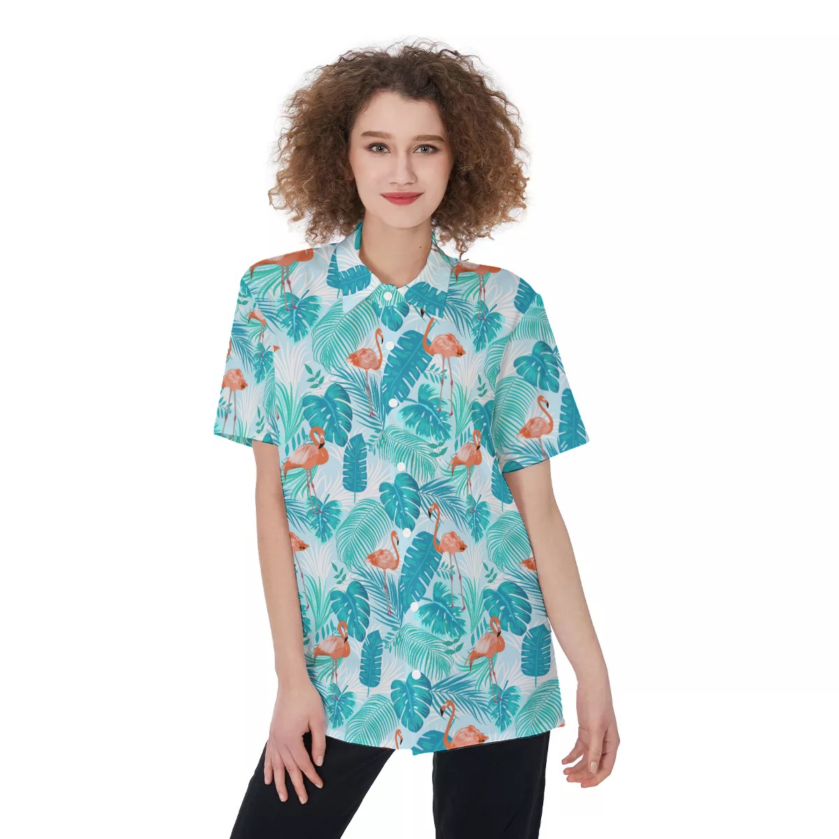 Flamingo Women's Hawaiian Shirt - variant image 1