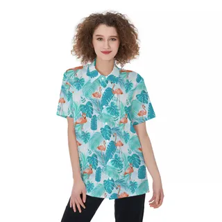 Flamingo Women's Hawaiian Shirt